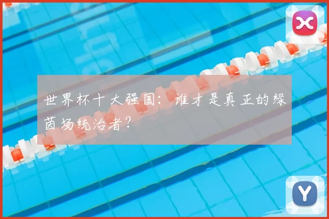 世界杯十大强国：谁才是真正的绿茵场统治者？