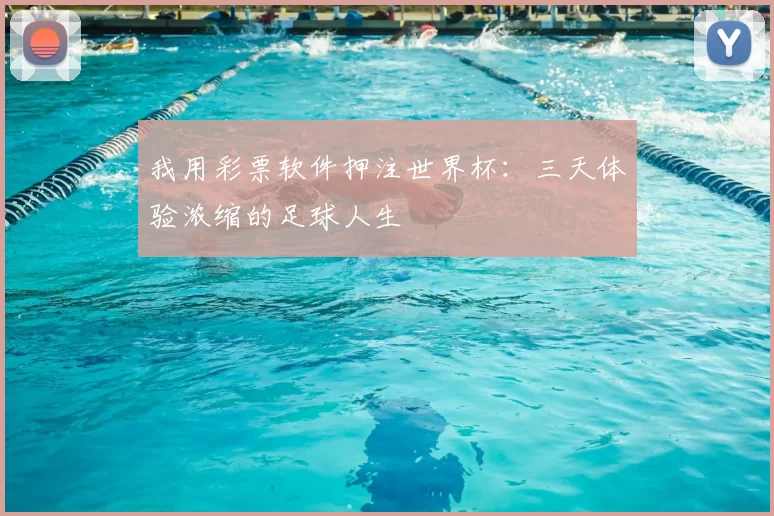 我用彩票软件押注世界杯：三天体验浓缩的足球人生