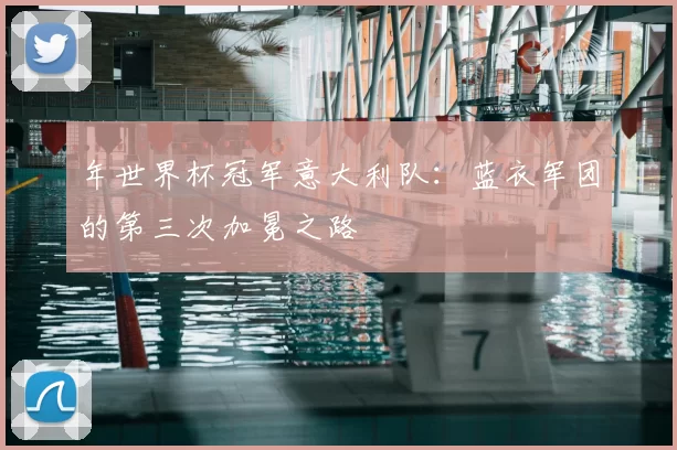 年世界杯冠军意大利队:蓝衣军团的第三次加冕之路